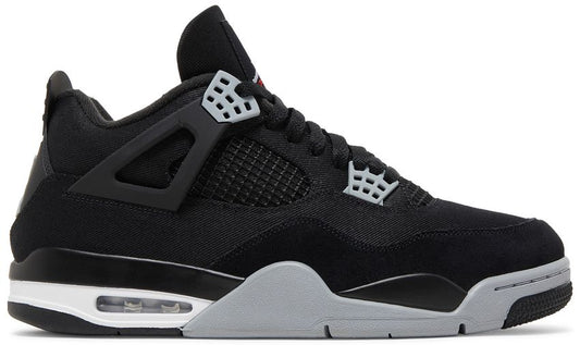 USED Jordan 4 Retro SE Black Canvas