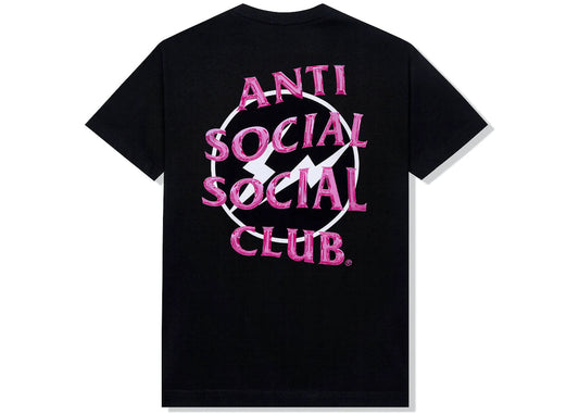 Anti Social Social Club Pink Fragment Tee Black