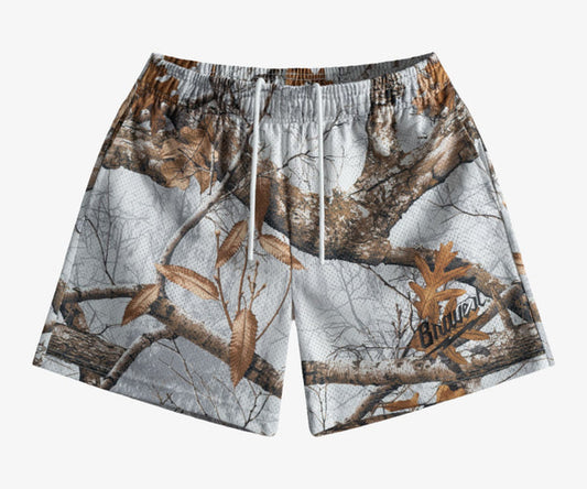 Bravest Studios White RealTree Camo Shorts