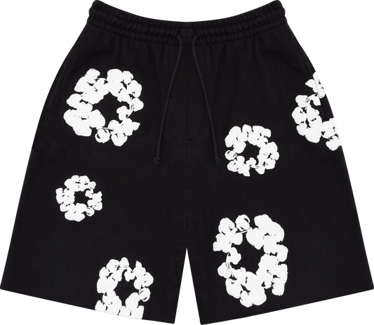 Promo Denim Tears The Cotton Wreath Shorts Black