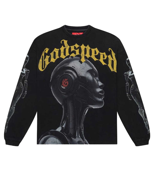 Godspeed Alexa LS Tee Black Wash