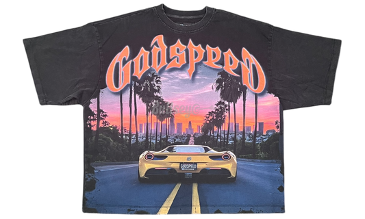 Godspeed Sunset Boulevard Washed Black Tee