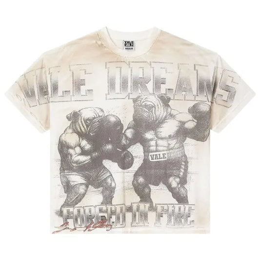 Vale Forged in Fire Pug Tee "Cream"
