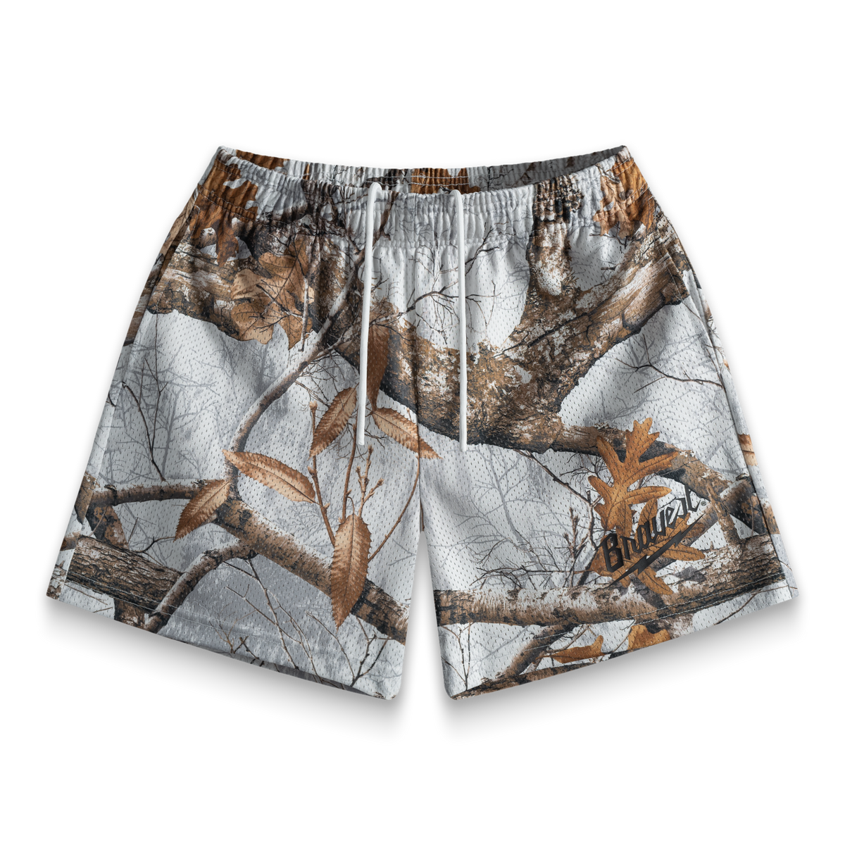 Promo Bravest Studios White Realtree Camo Shorts