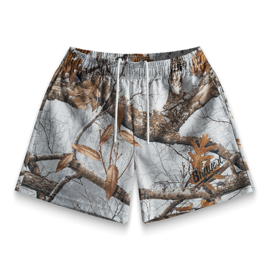 Promo Bravest Studios White Realtree Camo Shorts