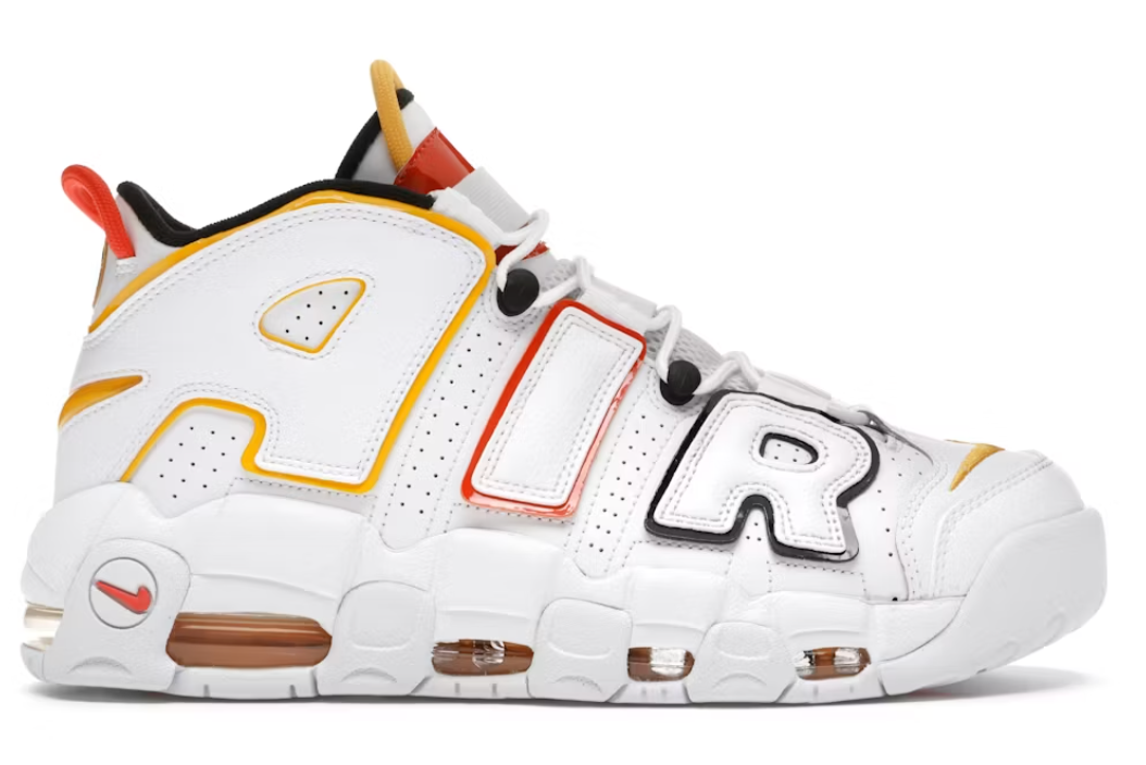 USED Nike Air More Uptempo Rayguns