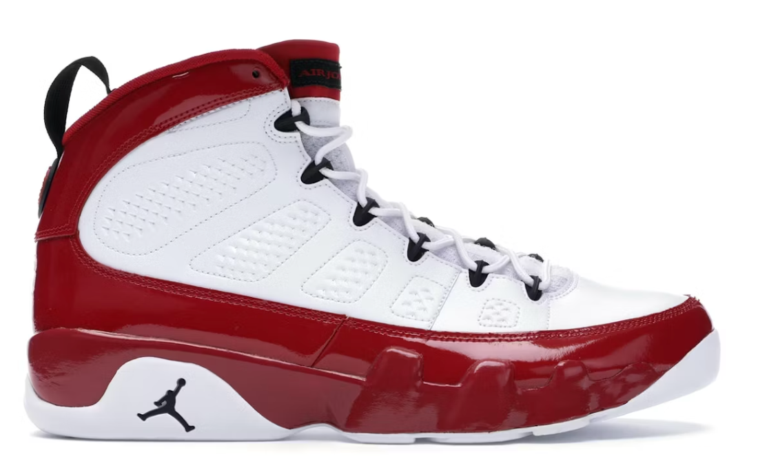 USED Jordan 9 Retro White Gym Red