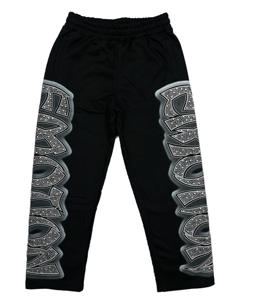 Mixed Emotion ‘Midnight’ Rhinestone Sweatpants
