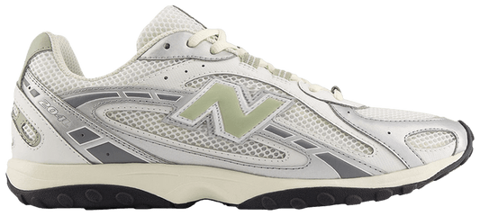 USED New Balance 204L Silver Metallic Sage Green