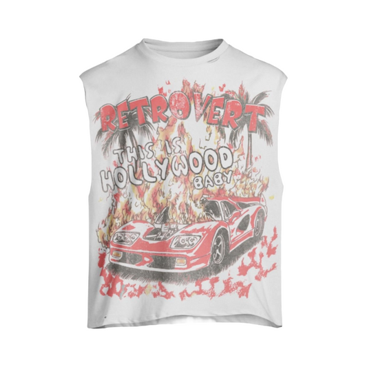 Retrovert Red Hollywood Cut-Off