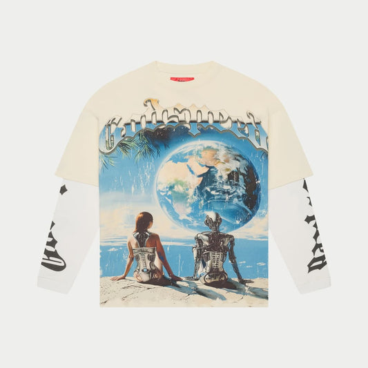 Godspeed Artificial Love Layered Tee (Bone)