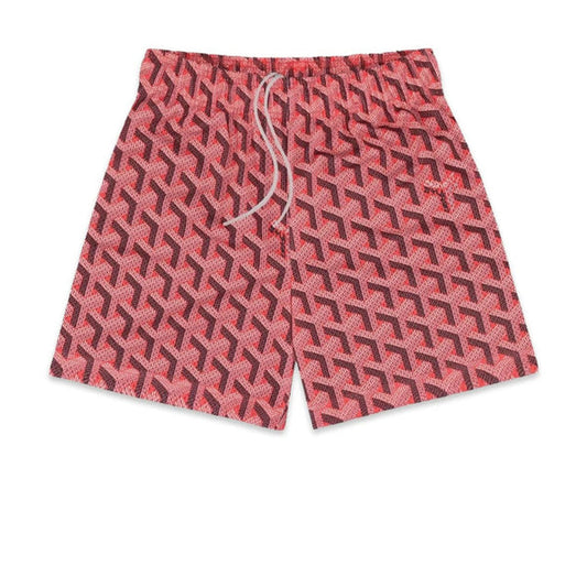 Promo Bravest Studios Monogram Red Shorts