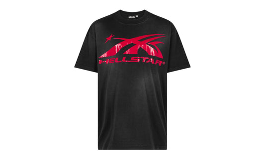 HELLSTAR SPORT LOGO GEL T-SHIRT BLACK "Red"