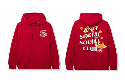 Promo Anti Social Social Club x Panda Express Red Hoodie Red
