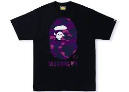 Promo BAPE Color Camo By Bathing Ape Tee Purple Black