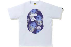 Promo BAPE Storm Big Ape Head Tee White Purple